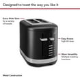 thumbnail image 6 of KitchenAid 2 Slice Metal Toaster | Matte Black, 6 of 8
