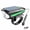 Green, variant on Solar Bike Headlight with Integrated Horn and Strong LED Front Light for Night Riding on Road & Mountain Bikes