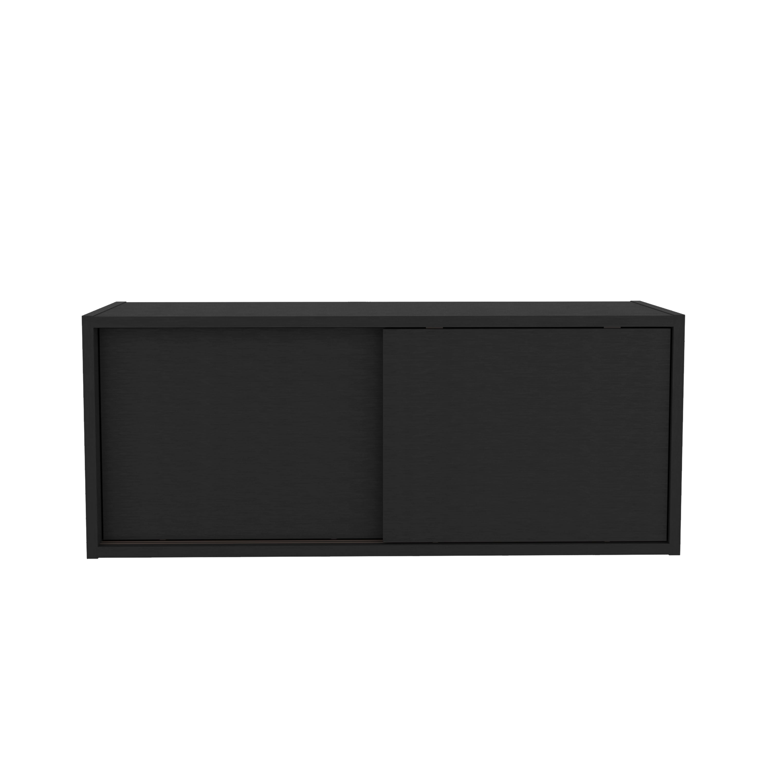 Wall Cabinet with Sliding Doors, Wall Shelf, Storage Cabinet, Bedroom, Office, Living Room, Garage - 32"W x 13" H