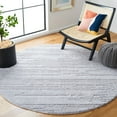 thumbnail image 2 of SAFAVIEH Marrakesh Handan Distressed Polyester Area Rug, Grey/Light Grey, 6'7" x 6'7" Round, 2 of 8