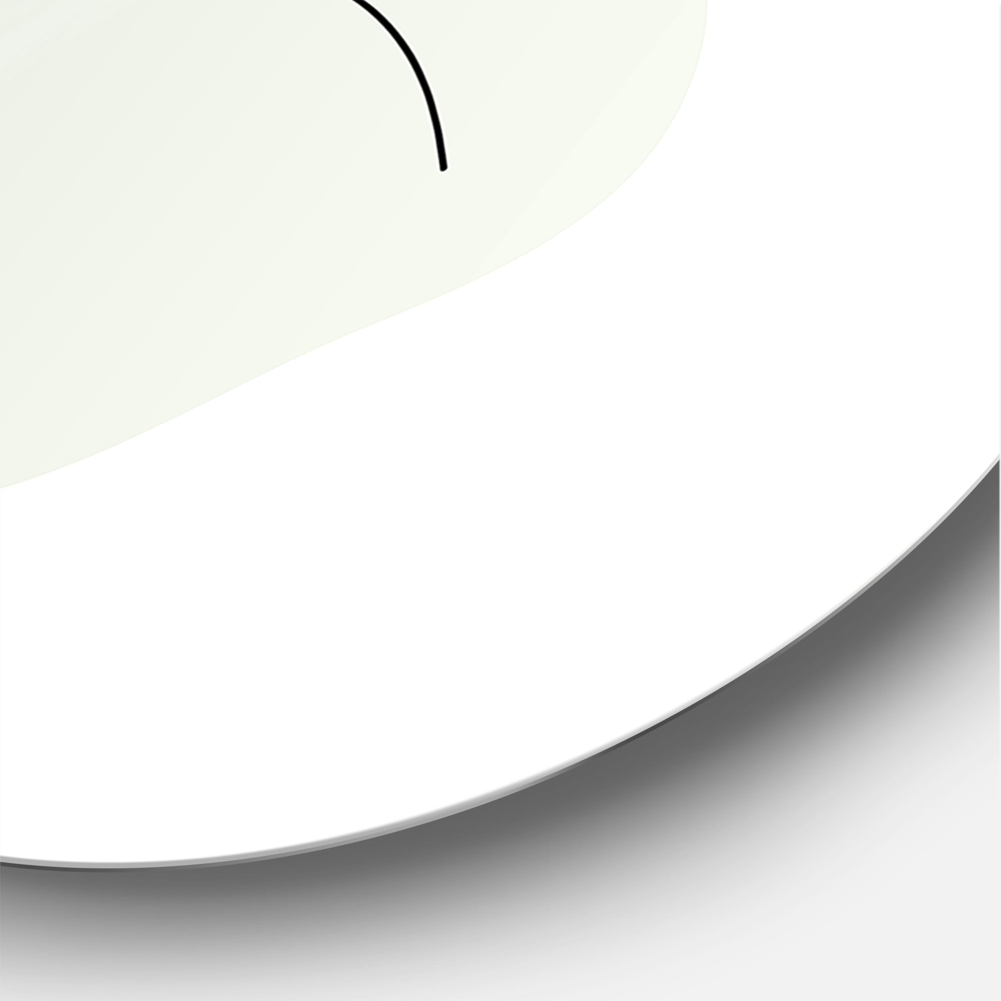 Designart 'Continuous One Line Portrait of Woman' Modern Circle Metal Wall Art 23x23 - Disc of 23