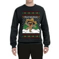 thumbnail image 2 of Wild Bobby Feliz Navidad Dancing Gingerbread Man Unisex Sweater | Holiday Crewneck Sweatshirt, 2 of 5