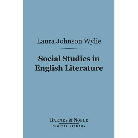Social Studies in English Literature (Barnes & Noble Digital Library) - (Best Websites To Study English Literature)