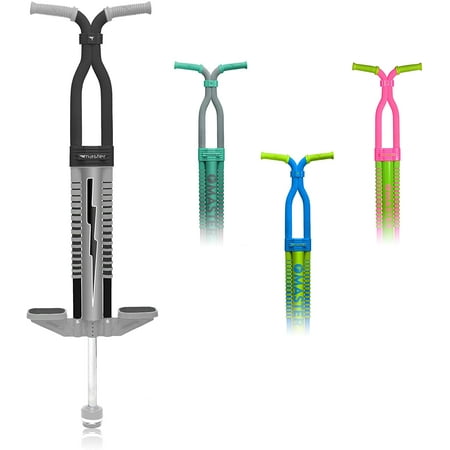 Flybar Master Pogo Stick for Boys and Girls Age 9 and Up, 80 to 160 Lbs., Black/Silver