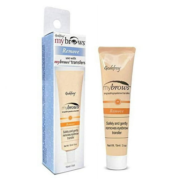 Godefroy Mybrows Solución de eliminación de adhesivo para tatuajes temporales para transferencias de cejas y sellos para cejas, 0,5 oz