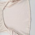 thumbnail image 4 of Sexlip Womens Round Neck Blouse Long Sleeve Peplum Hem Design Ribbed Fabric Slim Silhouette for Evening Occasions Beige M, 4 of 9