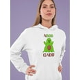 thumbnail image 2 of A Boo Cado Funny Halloween Pun  Hoodie Women -Image by Shutterstock, Female Medium, 2 of 4