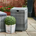 thumbnail image 2 of Teamson Home Patio Wicker Gas Tank Table Tank Cover Gray, 2 of 8