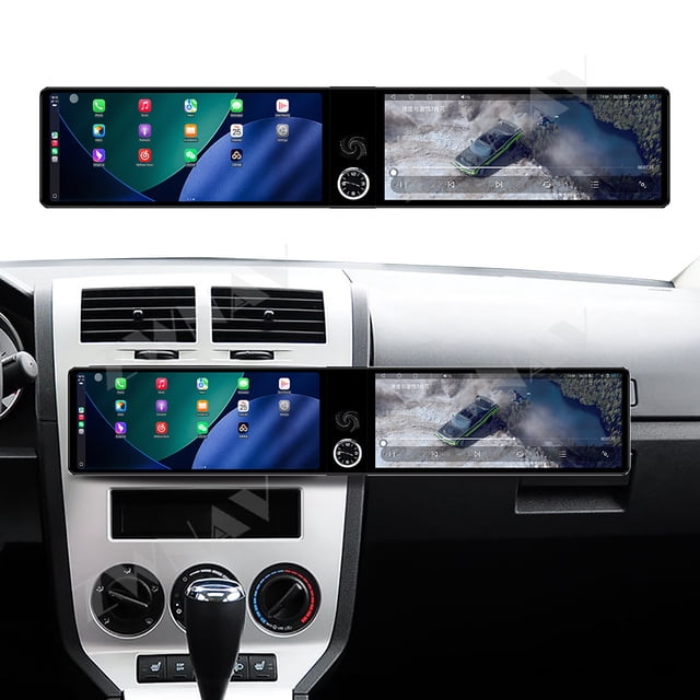 ZWNAV Dual 12.3 inch Screen Car Radio For Dodge Caliber 2007-2010 Android GPS Navigation Multimedia Video Player Stereo Receiver Head Unit