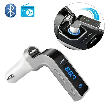 Bluetooth FM transmitter for Car, TSV Wireless Radio Adapter with USB Car Charger for Hands-Free Calling MP3 Music Player Music