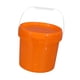 thumbnail image 2 of Cubo de pintura, cubo de pintura de 5 l, cubo de agua multiusos vacío, cubo de almacenamiento con tapa Naranja, 2 of 9