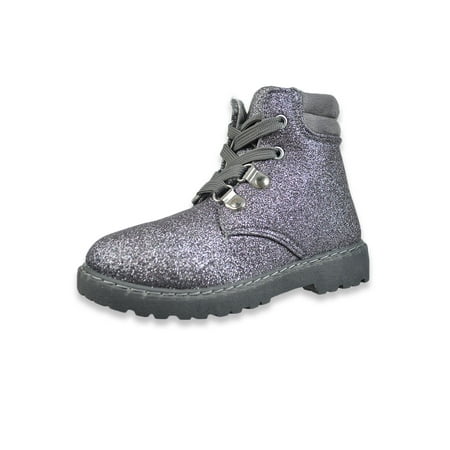 

Olivia Miller Girls Glitter Boot - gray 6 toddler