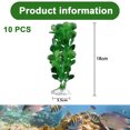 thumbnail image 2 of Laklulu 10 piezas de plantas de plástico, plantas artificiales de plástico largas para peceras, adornos decorativos, 2 of 5