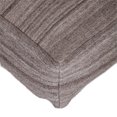 thumbnail image 5 of Stone Gray and Brown Pouf, 5 of 5