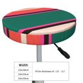 thumbnail image 4 of Bingfone12 Inch Padded Round Bar Stool Cover Cushion With Elastic Fabric Round Chair Seat - Vertical Stripes, 4 of 7