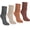Dark Gray Pumpkin Brick Red Beige Red, variant on 4 Pairs Slouchy Socks for Women, Scrunch Boot Long Knee High Knit Tube Athletic Slouch Socks for Woman