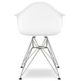 thumbnail image 4 of Aron Living Tower 18" Plastic and Chrome Steel Armchair in White, 4 of 5