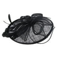 thumbnail image 4 of Sombrero del fascinador de la mujer Yinane Retro Velo de malla Negro, 4 of 8