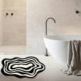 thumbnail image 2 of TaTaai 2Pcs Absorbent Bath Mat, Irregular Shaped Bathtub Mat Fast Drying Non Slip Thin Floor Mat Doormat, Easy Clean Bathroom Rug for Shower Room,Kitchen,Living room, 2 of 7