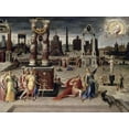 thumbnail image 2 of Caron, Antoine 32x25 White Modern Wood Framed Museum Art Print Titled - Augustus and The Tiburtine Sibyl, 2 of 4