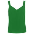 thumbnail image 3 of Spring Tops for Women Tank Tops for Women Women's Sleeveless V-Neck Solid Color Block T-Shirt Loose Casual Tank, 3 of 4