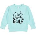 thumbnail image 2 of Inktastic Girls Gotta Golf Toddler Sweatshirt, 2 of 4