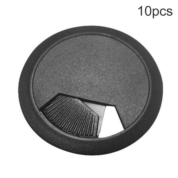 Langgg 10pcs Desk Cord Grommet ABS Computer Cable Hole Cover Movable Round Desk Cord Hole Cover Plastic Computer Grommet