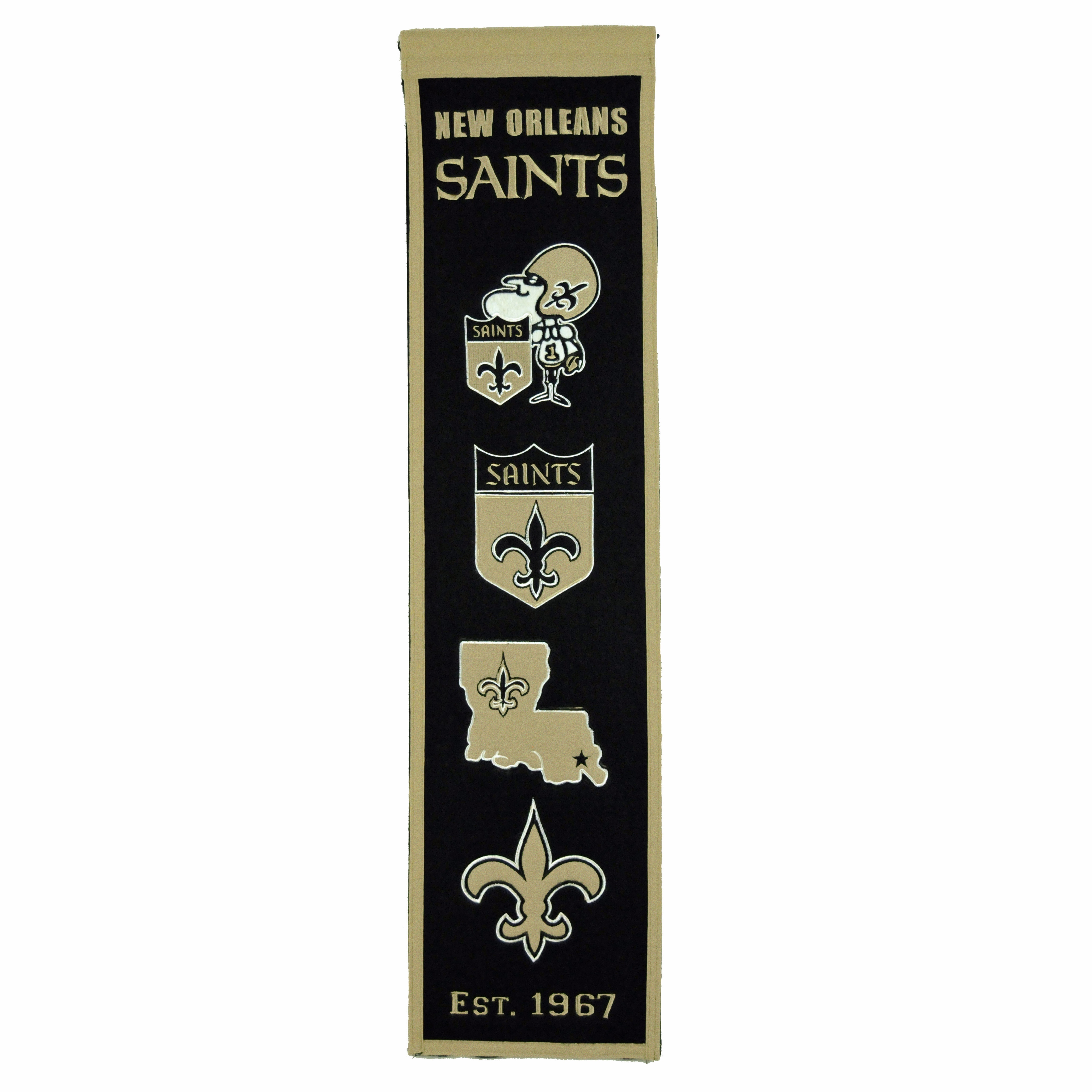 New Orleans Saints 8" x 32" Premium Heritage Banner