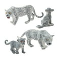 thumbnail image 2 of 4x figuritas de de simulación, modelo Animal, suministros de fiesta, adornos de decoración, Mini figuras de salvajes, Zulema Figuras de leopardos, 2 of 8