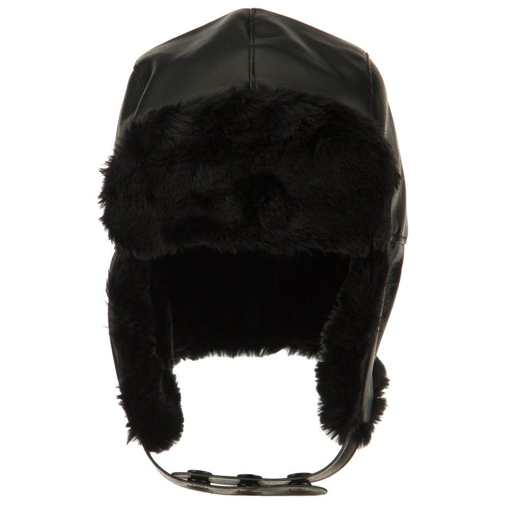 Big Size Vinyl Trooper Hat - Black XL-2XL