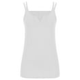 thumbnail image 5 of Timegard Womens Tank Tops Notched V Neck Sleeveless Casual Comfy Slim Fitting Mid Long Tops Summer, 5 of 7