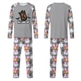 thumbnail image 4 of Family Halloween Pajama Set Long Sleeve Crew Neck, Breathable Halloween Family Pajamas with Monster Bow Print, Funny Matching Halloween Pajamas for Ki’ds Adults, 4 of 4
