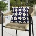 thumbnail image 1 of HOMETRENDS Day Dreamer Daisies Outdoor Patio Seat Toss Cushion 16 in. x 16 in., 1 of 7