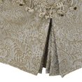 thumbnail image 4 of Polly Touffeté Ronde Vanité Tabouret Plissé Jupe Sarcelle Beige, 4 of 9