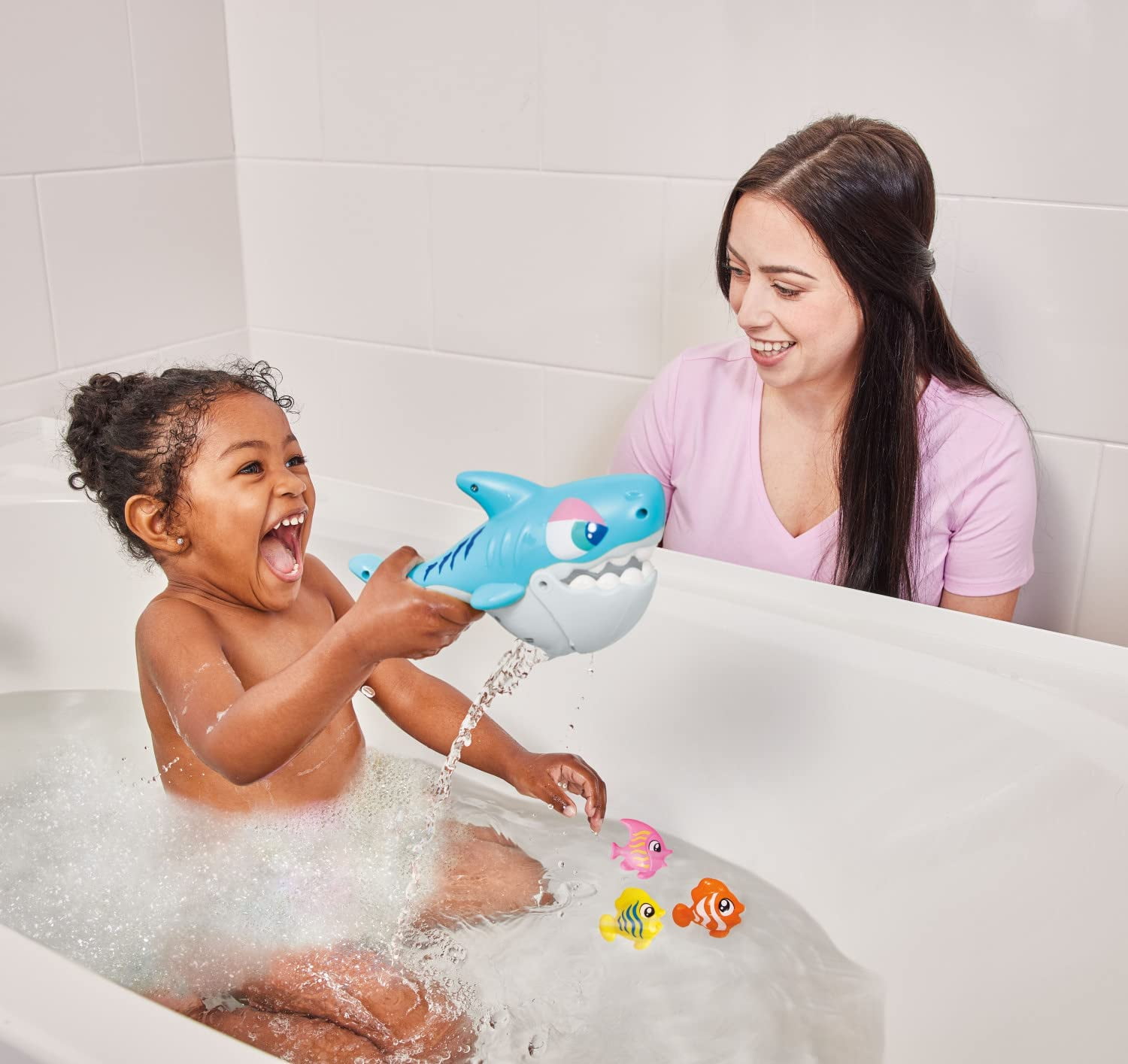 Kidoozie Splish 'n Splash Chomping Shark, Bathtime Tub Toy for Toddlers  Ages 2+ 