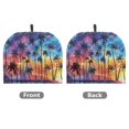 thumbnail image 2 of HELLHERO Coffee Pot Cloth Covers Easy to Clean Polyester Canvas for Creative Gifts, Palm trees, 2 of 6