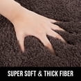 thumbnail image 2 of 24 x 16 Non Slip Bathroom Rugs Durable Soft Bath-Mat for Bathroom Machine Washable Bath Mats Rugs Water Absorbent Bathroom Mats with Fluffy Microfiber Brown, 2 of 6