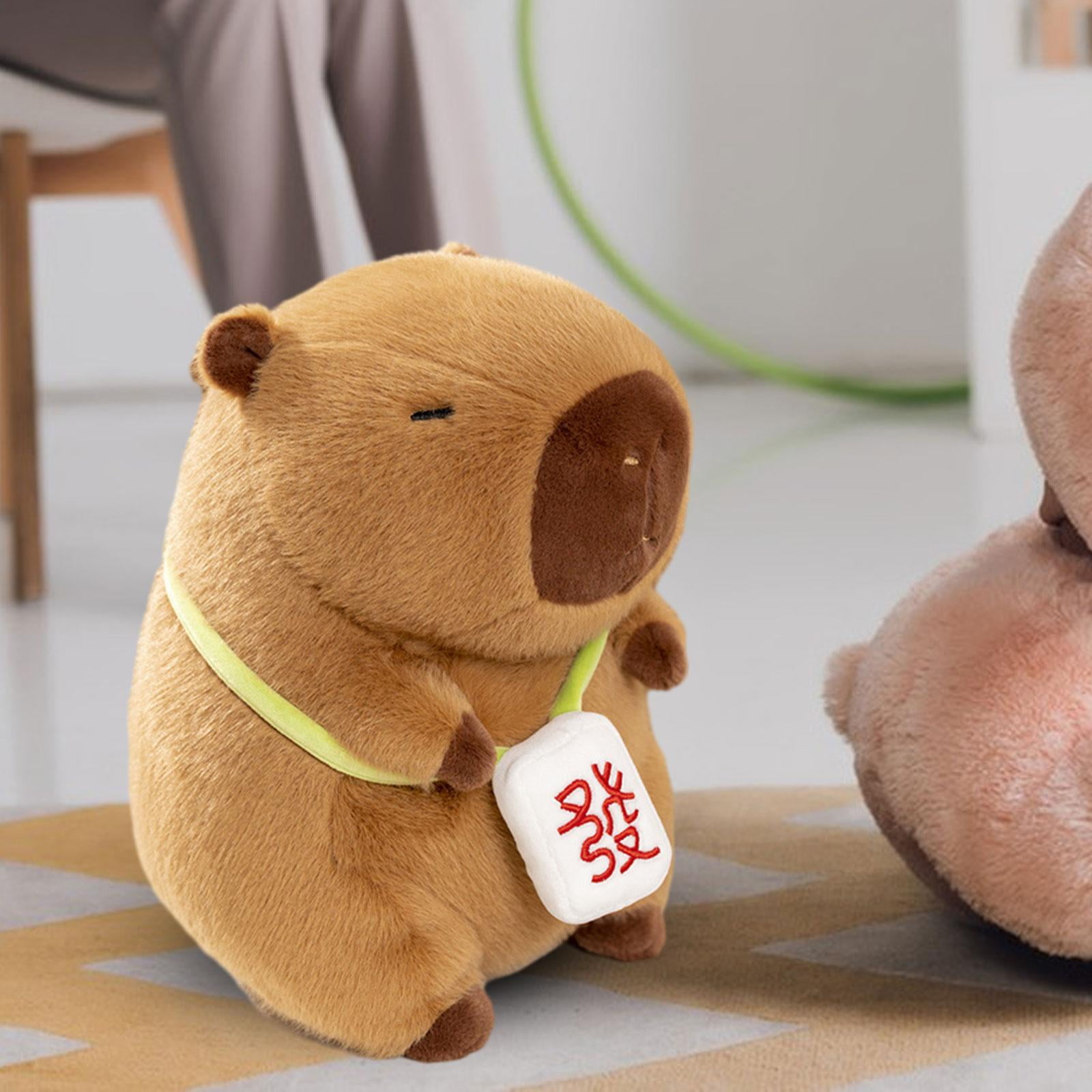LeeQinersw Animal Rodent Toy Capybara Toy Decor with Sound Capybara Plushie Doll Pillow for 40cm