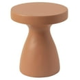 thumbnail image 4 of LeisureMod 16" Wide Round Side Table in Fiberstone with Hourglass Pedestal Design for Indoor and Outdoor Use Wisp Collection in Pink, 4 of 11