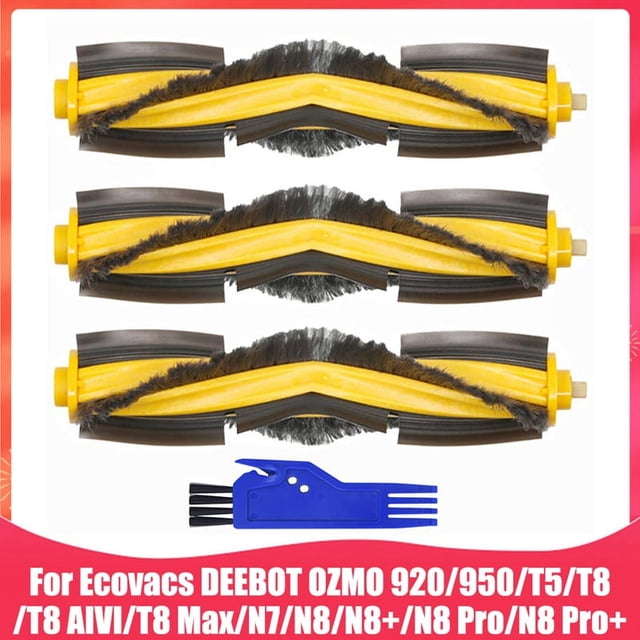 Piezas de Repuesto Cepillo Principal de Rodillos para DEEBOT OZMO 920/950/T5/T8/T8 /N7/N8/N8+/N8 Pro Robot Aspirador