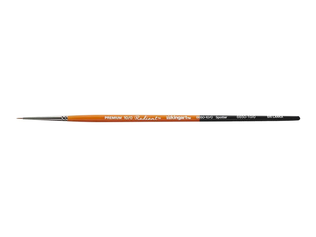 Kingart Radiant Series 6650 - Paint brush - spotter - size: 10/0
