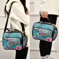 thumbnail image 6 of ALAZA Turtle Lily Flower Lunch Box Insulated Cooler Bag Reusable Tote Bags Shoulder Strap, 6 of 7