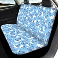 thumbnail image 4 of Uourmeti Car Seat Covers Stretchy Polyester, Compatible with Car Seats Vans Seats, for Trucks SUV, Blue Butterfly Print, 4 of 10