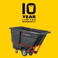 thumbnail image 7 of Rubbermaid Commercial Products BRUTE Tilt Dump Truck/Trash Cart/Garbage Collection/Recycling, 1 Cubic Yard, Heavy Load Capacity, 2,100 lbs., Black, (FG131600BLA), 7 of 7