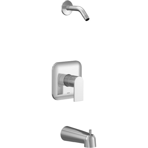 Open Box Moen UT2473NH Genta LX M-CORE 2-Series 1-Handle Tub and Shower Trim Kit in Chrome (Valve Sold Separately)