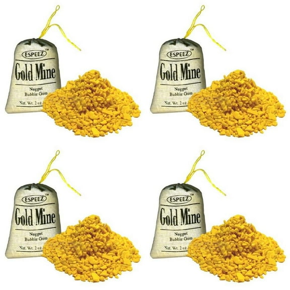 Gold Mine Bubble Gum Nuggets - 2 Oz (24 Pack)