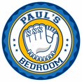 thumbnail image 1 of PAUL'S Baseball Glove Bedroom 12" Round Metal Sign Boys Room 200120029135, 1 of 1