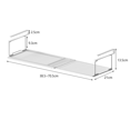 thumbnail image 3 of Telescopic Shoe Rack Layered Partition Frame of Shoe Cabinet Home Finishing Storage Rack Portable Space-Saving White,1 * Shoe rack,White, 3 of 8