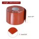 thumbnail image 2 of Cinta de silicona auto-fusionante Uxcell de 2 rollos 2" x 10 pies x 0.04" cinta de goma impermeable para reparación de fugas en tuberías y mangueras, roja, 2 of 5