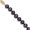 thumbnail image 3 of 14K Yellow Gold 8-9mm Black Near Round Freshwater Cultured Pearl Necklace (28 X 8.5) Made In Canada bpn080-28, 3 of 5